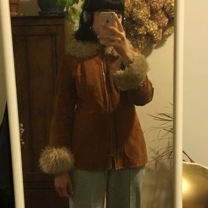 Vintage Penny Lane Suede Coat